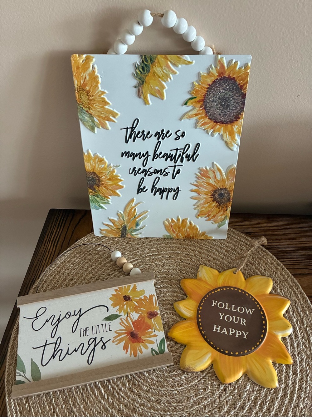 Sunflowers Decor Set of 3